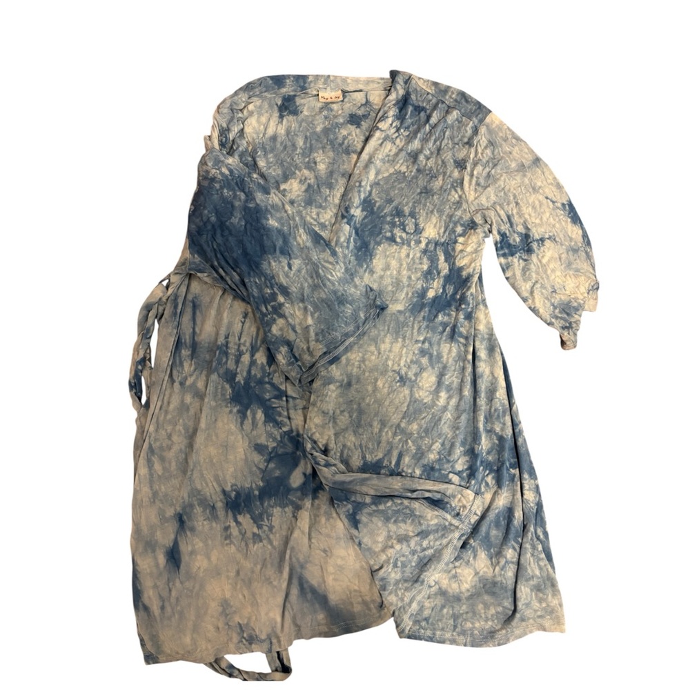 Blue Tie-Dye Robe - Picture 3 of 6